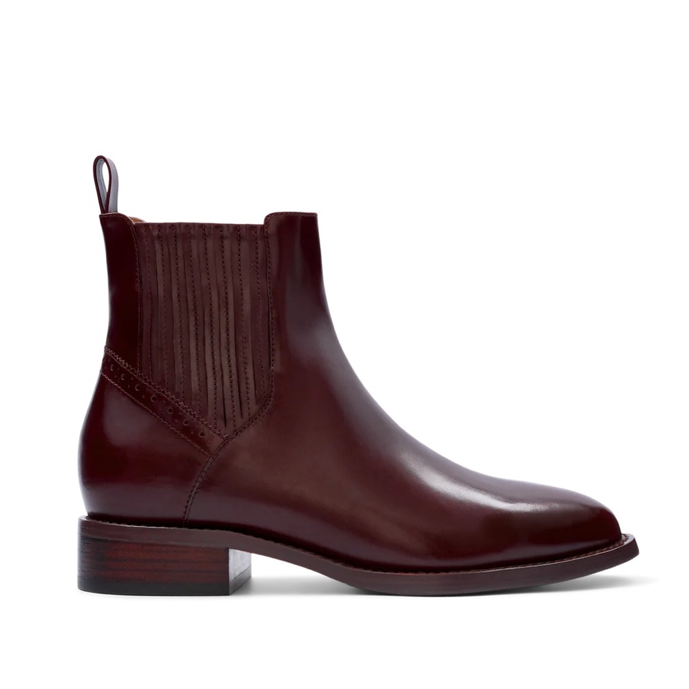 Bared Footwear Tomtit Dark Oak Boxed Leather Chelsea Boot